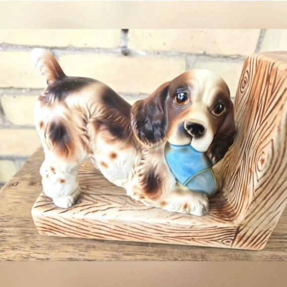 Vintage Spaniel Ceramic Bookends - Picture 3 of 7